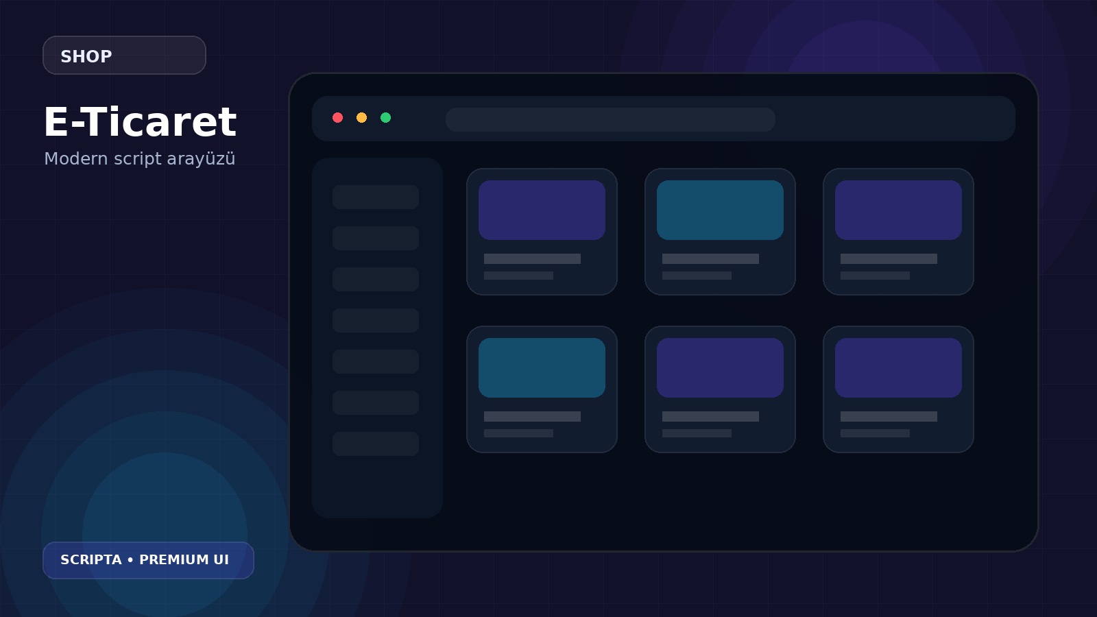Modern Web Panel Scripti